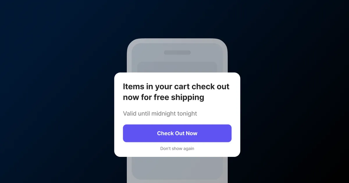 Thumbnail representing in-app messages that catch the user's moment of action