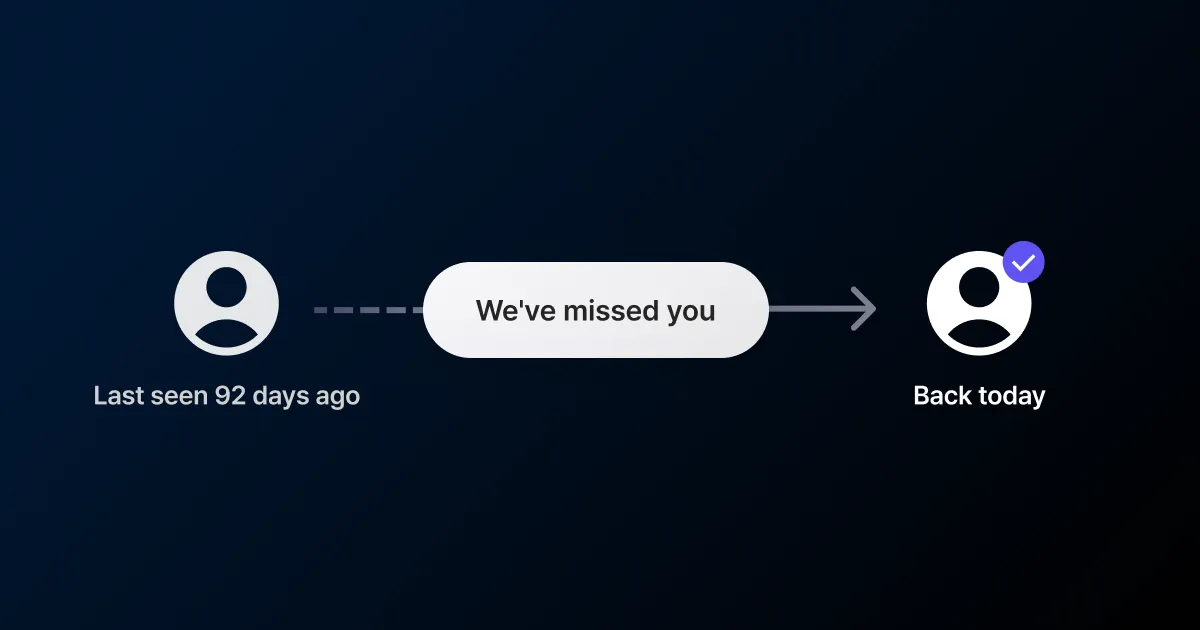 Thumbnail representing a win-back campaign design that re-engages inactive users